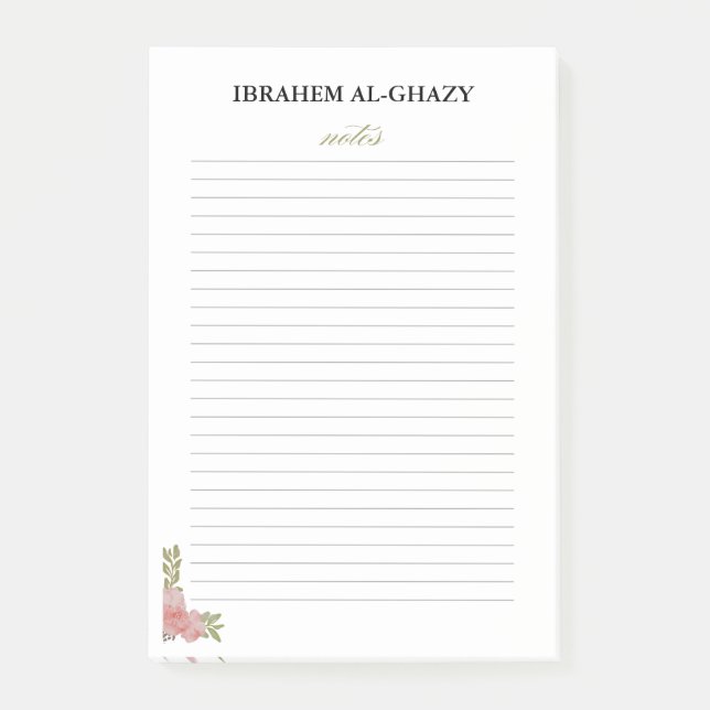 Design für Berufliche Post - Anmerkungen Post-it Klebezettel (Vorderseite)