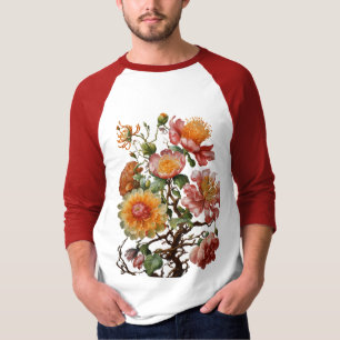 Design für biomorphe Blume Airbrush-T - Shirt