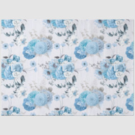 Design für blaue Floral 2 Seidenpapier