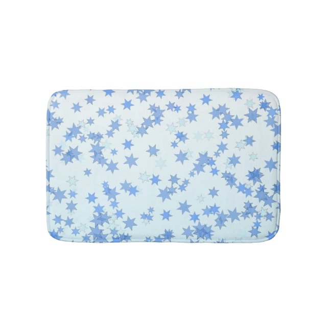 Design für blaue Sterne Badematte (Vorderseite)