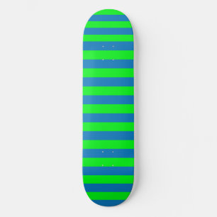 Design für blaue und grüne Streifen Skateboard