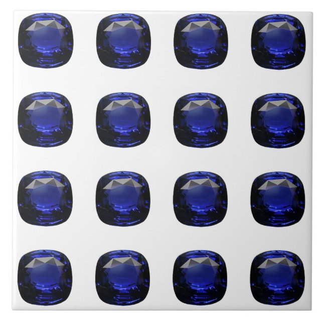 Design für blaues Saphir Fliese (Vorderseite)