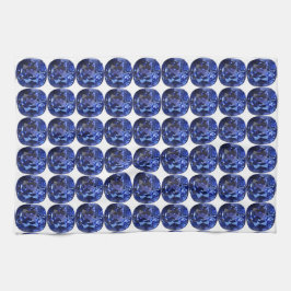 Design für blaues Saphir Geschirrtuch
