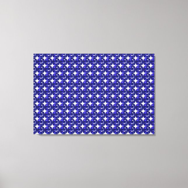 Design für blaues Saphir Leinwanddruck (Vorderseite)