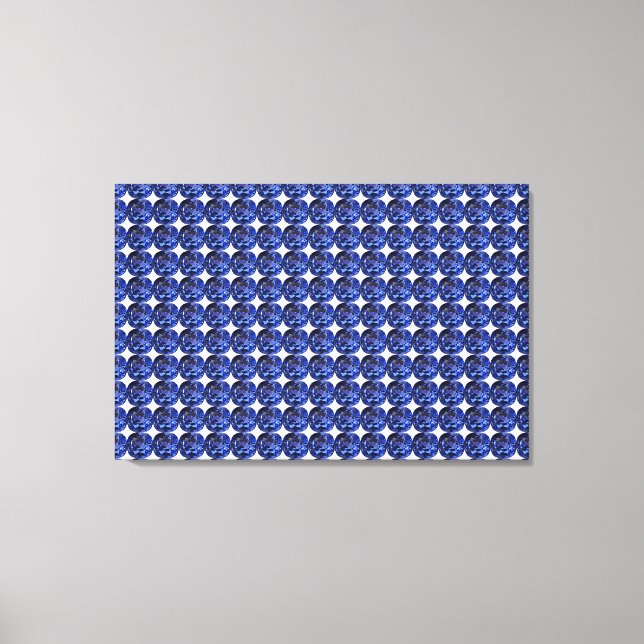 Design für blaues Saphir Leinwanddruck (Vorderseite)