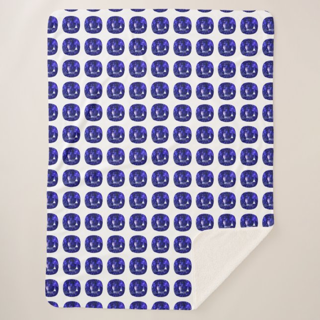 Design für blaues Saphir Sherpadecke (Vorderseite)