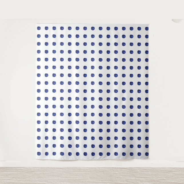 Design für blaues Saphir Wandteppich (Vorderseite)