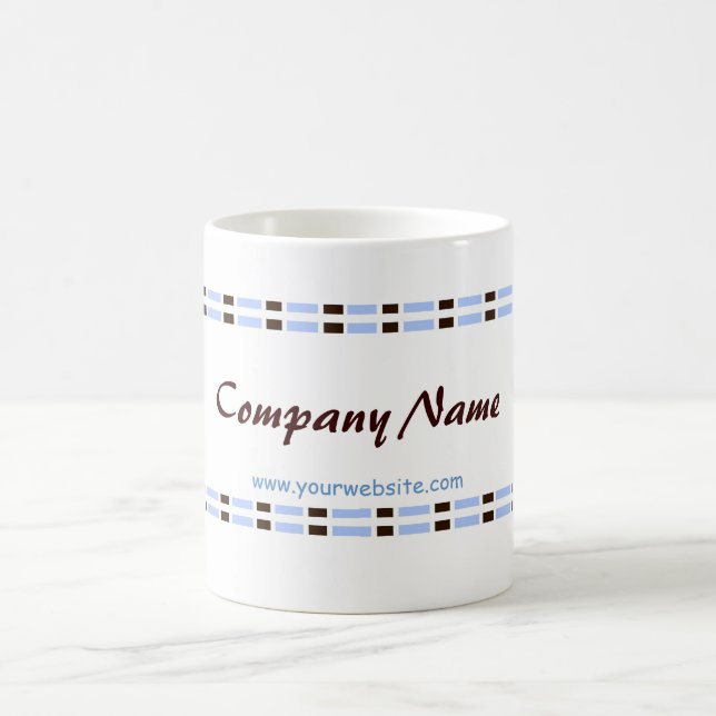 Design für Blue and Chocolate Link Office Tasse (Mittel)