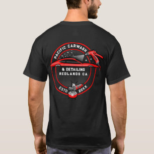 Design für Carwash Detailer Rückseite anpassen T-Shirt