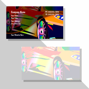 Design für coole Automotive Visitenkarte
