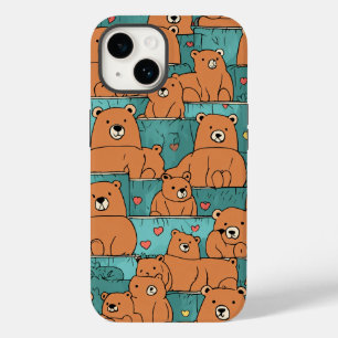 Design für das ansprechende Bärenmuster Case-Mate iPhone 14 Hülle