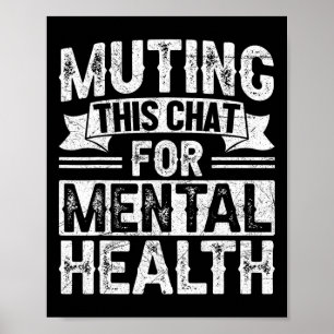 Design für das Bewusstsein für psychische Gesundhe Poster