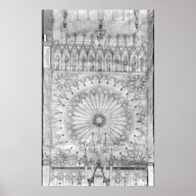 Design für das Fenster und die Galerie der Rose Poster (Vorne)