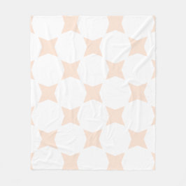 Design für das Muster "White & Peach" Fleecedecke