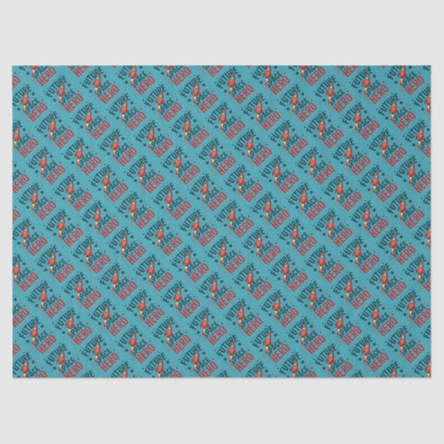 Design für das nächste Raumschiff Retro Seidenpapier (Vorderseite)