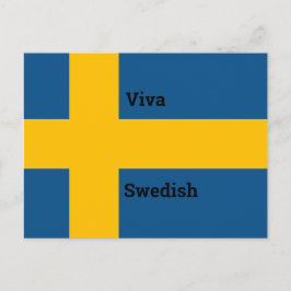 Design für das schwedische Wiva-Flag anpassen Postkarte