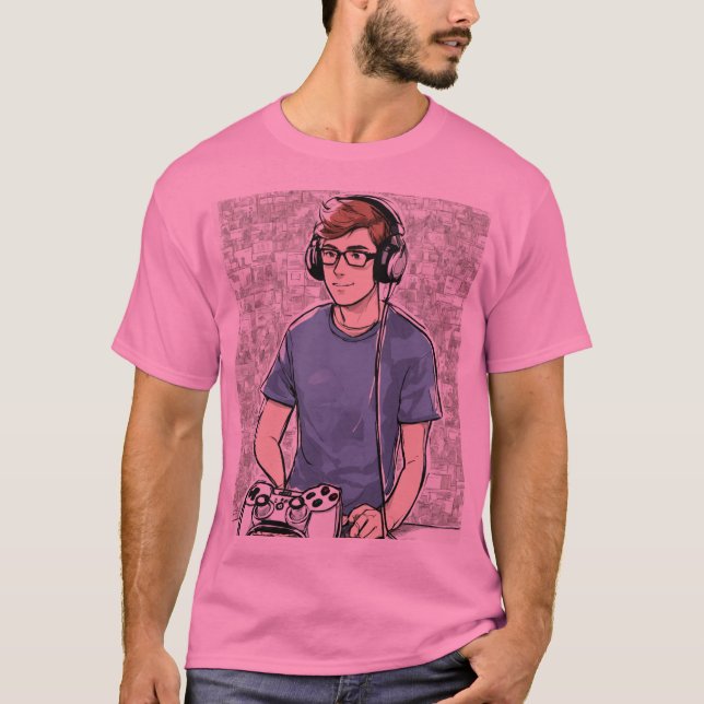 Design für den Remote-T - Shirt von 3D-Cartoon" (Vorderseite)