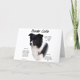Design für den Verlauf von Border Collie Feiertagskarte