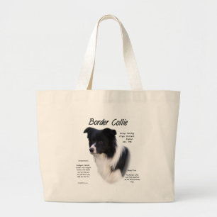 Design für den Verlauf von Border Collie Jumbo Stoffbeutel