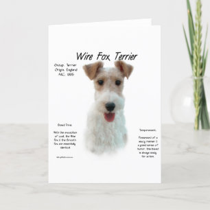 Design für die Geschichte von Wire Fox Terrier Karte