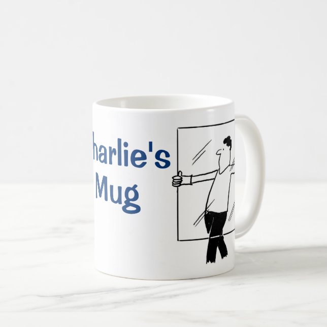 Design für die Glazier- oder Fensterreparatur Kaffeetasse (VorderseiteRechts)