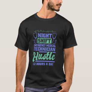 Design für die Nachtverschiebung des medizinischen T-Shirt
