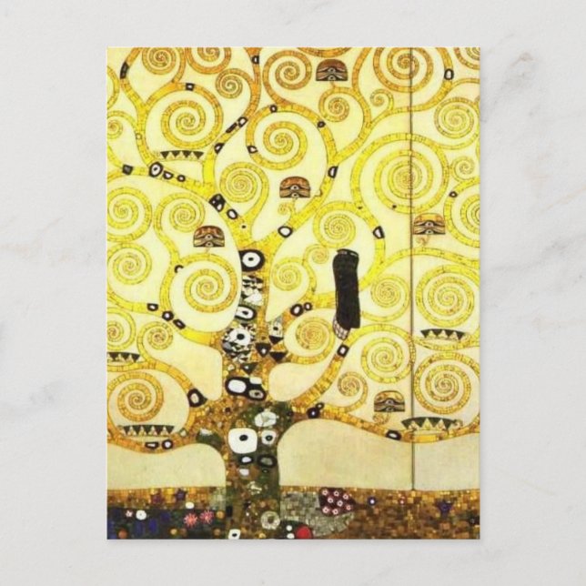 Design für die Stocletfries - Baum des Lebens Postkarte (Vorderseite)