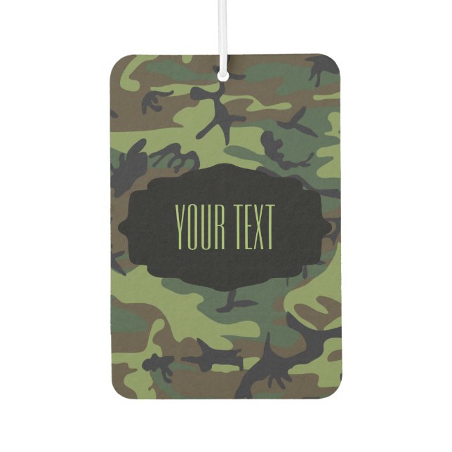 Design für DIY Text Camouflage Autolufterfrischer (Vorderseite)