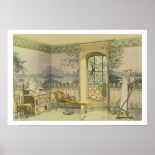 Design für ein Badezimmer, von "Interieurs Moderne Poster