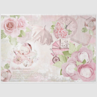 Design für eine Baby-Girl-Serie 3 Seidenpapier