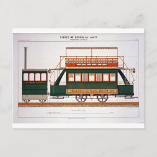 Design für eine Dampfbahn, Platte 126 von 'The Ind Postkarte
