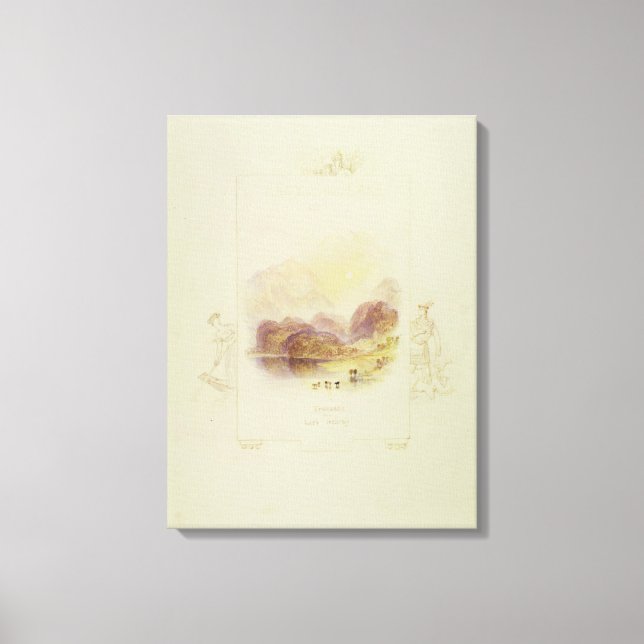 Design für eine Illustration für Walter Scotts 'La Leinwanddruck (Vorderseite)