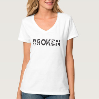 Design für einen abgebrochenen Text-T - Shirt