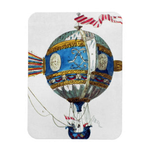 Design für einen Heißluftballon mit einem Durchmes Magnet
