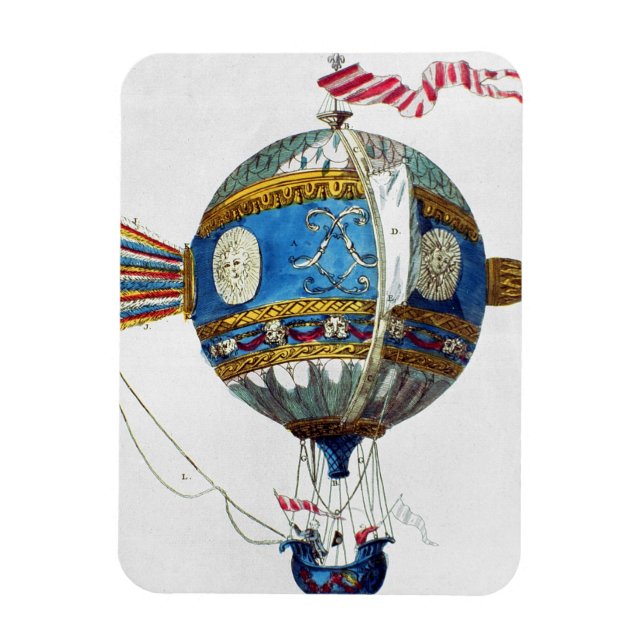 Design für einen Heißluftballon mit einem Durchmes Magnet (Vertikal)