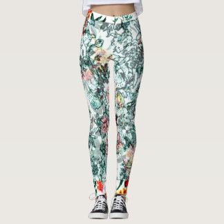 Design für florale Zukunft Leggings