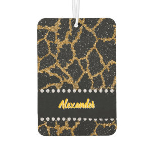Design für Gold- und schwarze Giraffen Autolufterfrischer