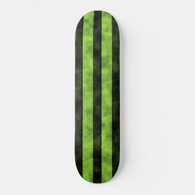 Design für grüne und schwarze Streifen Skateboard (Vorderseite)