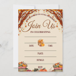 Design für Herbstfestlichkeiten Einladung