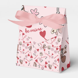 Design für Herz- und Basset-Hounds Geschenkschachtel