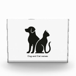 Design für Hunde und Katzen Fotoblock