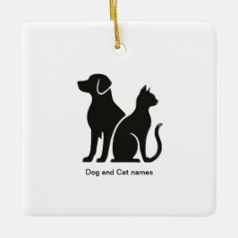 Design für Hunde und Katzen Keramikornament