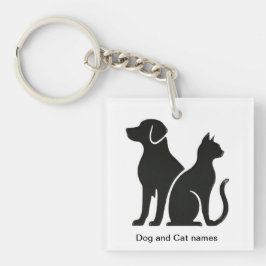 Design für Hunde und Katzen Schlüsselanhänger