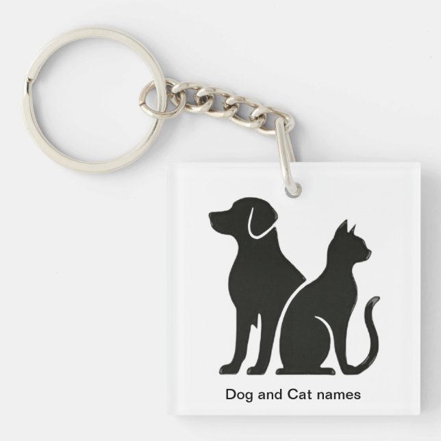 Design für Hunde und Katzen Schlüsselanhänger (Vorderseite)