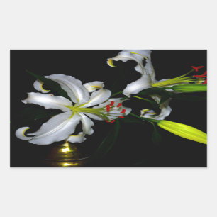 Design für irische Blume Rechteckiger Aufkleber