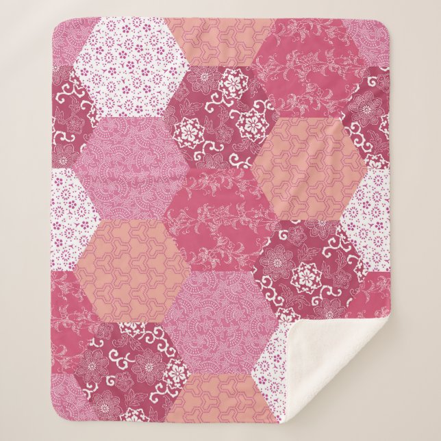 Design für japanische Stilmuster Sherpadecke (Vorderseite)