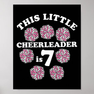 Design für junge Cheerleader für Ihre 7-jährige Ch Poster