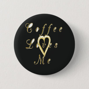 Design für Kaffeeliebhaber mit Creme-Effekt Button