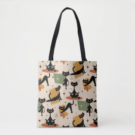 Design für Katzen im Atomstil der Mitte des 20. Ja