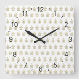 Design für kreative Kunst Quadratische Wanduhr